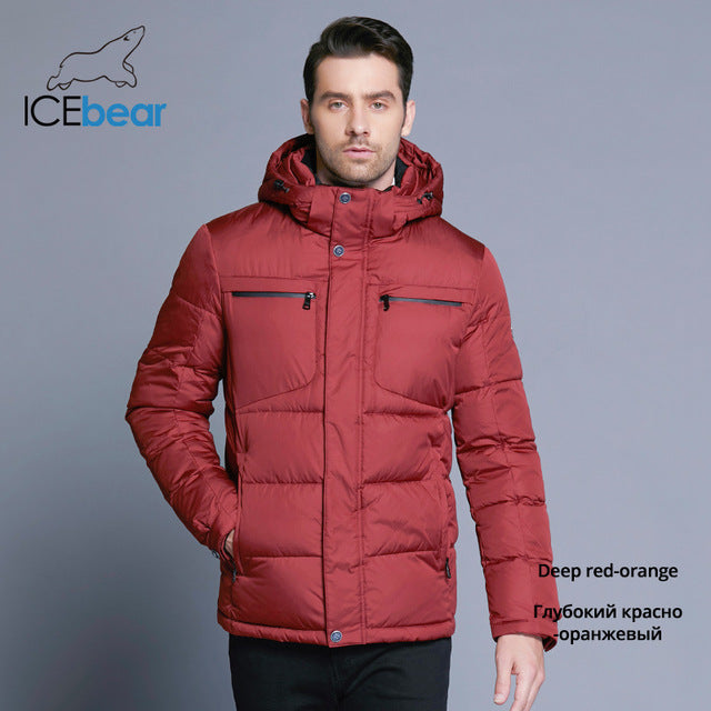 2019 Mens Winter Solid Parka Warm Jackets