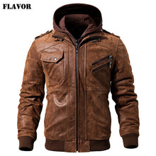 Load image into Gallery viewer, Men&#39;s Real Leather Jacket Men
