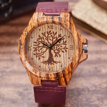 Load image into Gallery viewer, Imitation Wood Watch Men