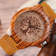 Load image into Gallery viewer, Imitation Wood Watch Men