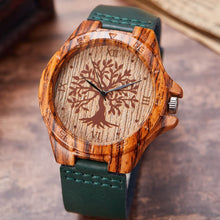 Load image into Gallery viewer, Imitation Wood Watch Men