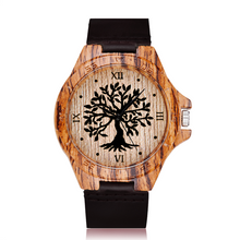 Load image into Gallery viewer, Imitation Wood Watch Men